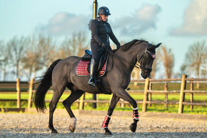Electric Red Brushing Boots