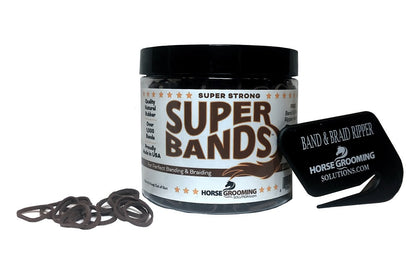 Super Rubber Bands for Braiding and Banding Super Natural Bands by Healthy HairCare