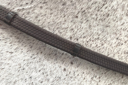 Super Grip Reins -Heavy Rubber Rein for Ultimate Grip- Hand Stops 5" (13cm) Apart