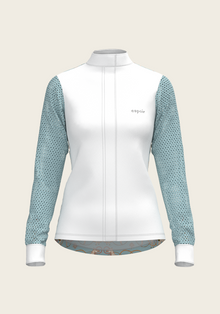 Roped Horses on Sky Blue Long Sleeve Show Shirt