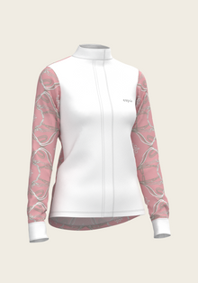 Roped Bridles on Rose Long Sleeve Show Shirt