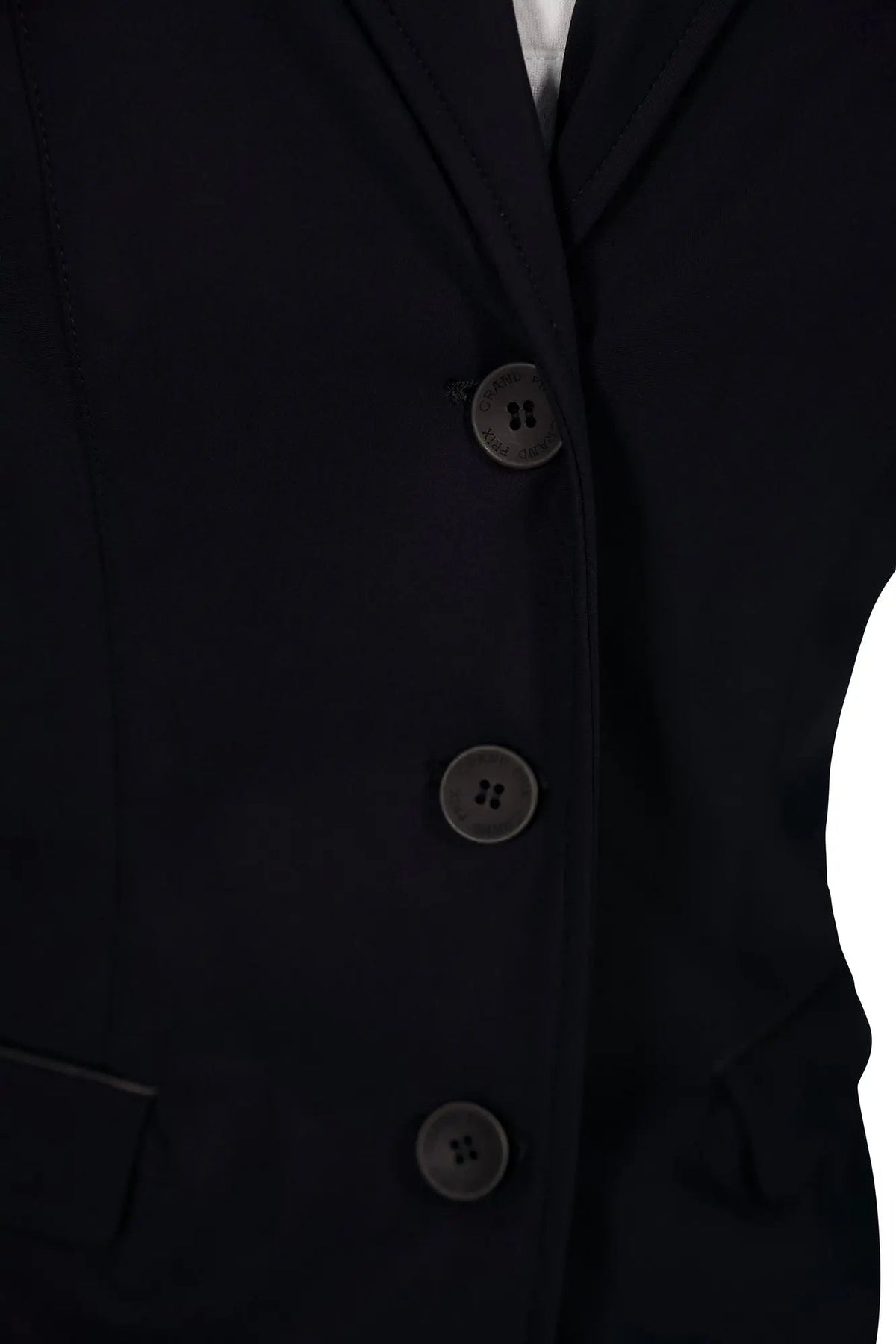 Grand Prix Saltare Dolce 3 Button Riding Show Jacket, Black