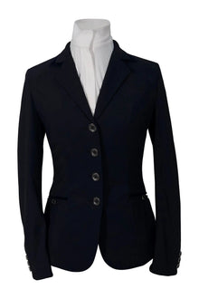 Grand Prix Saltare Premio 4 Button Riding Show Coat, Navy with Navy