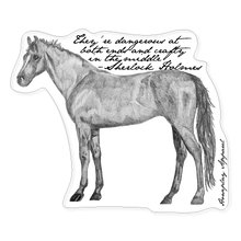 Horses According To Holmes Sticker