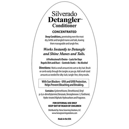 Horse Detangler Conditioner for Coat, Mane & Tail by Silverado #SDET08