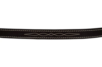 Huntley Equestrian Fancy Stitched Leather Pony Halter Replacement Crown