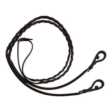 Huntley Equestrian Fancy Stitched Rubber Lined Laced Reins, Size Full