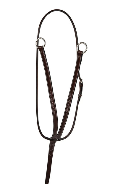 Huntley Equestrian Sedgwick Fancy Stitched Running Martingale, Cob size