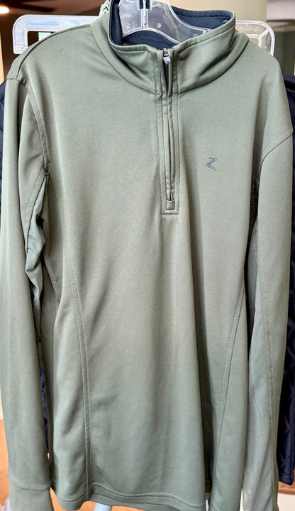 Horze Technical Long Sleeve Sun Shirt – Dark Green – Women's Size 6