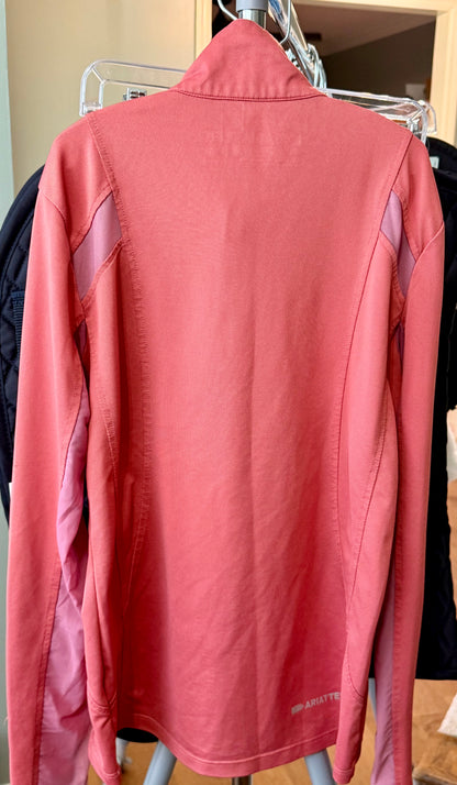 AriatTEK Heat Series Long Sleeve Riding Shirt | Women's XS | Coral Pink