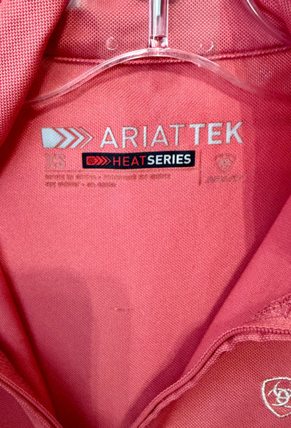 AriatTEK Heat Series Long Sleeve Riding Shirt | Women's XS | Coral Pink