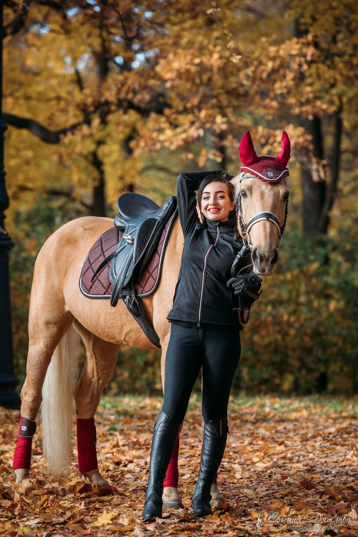 Burgundy Saddle Pad Set