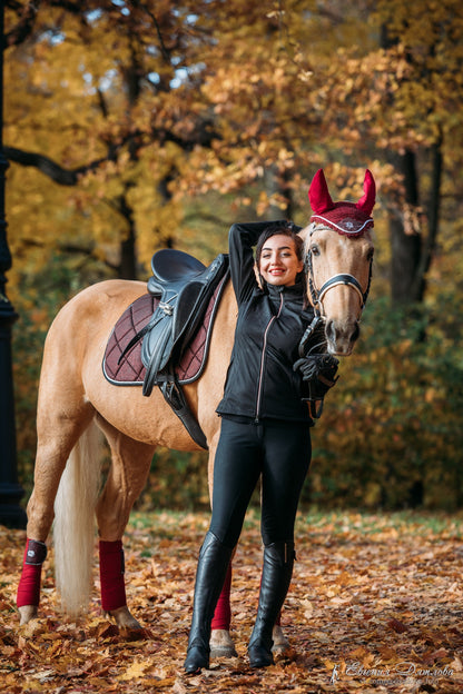 Burgundy Saddle Pad Set