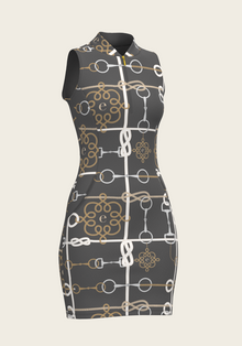 Grey Cable Golf Dress