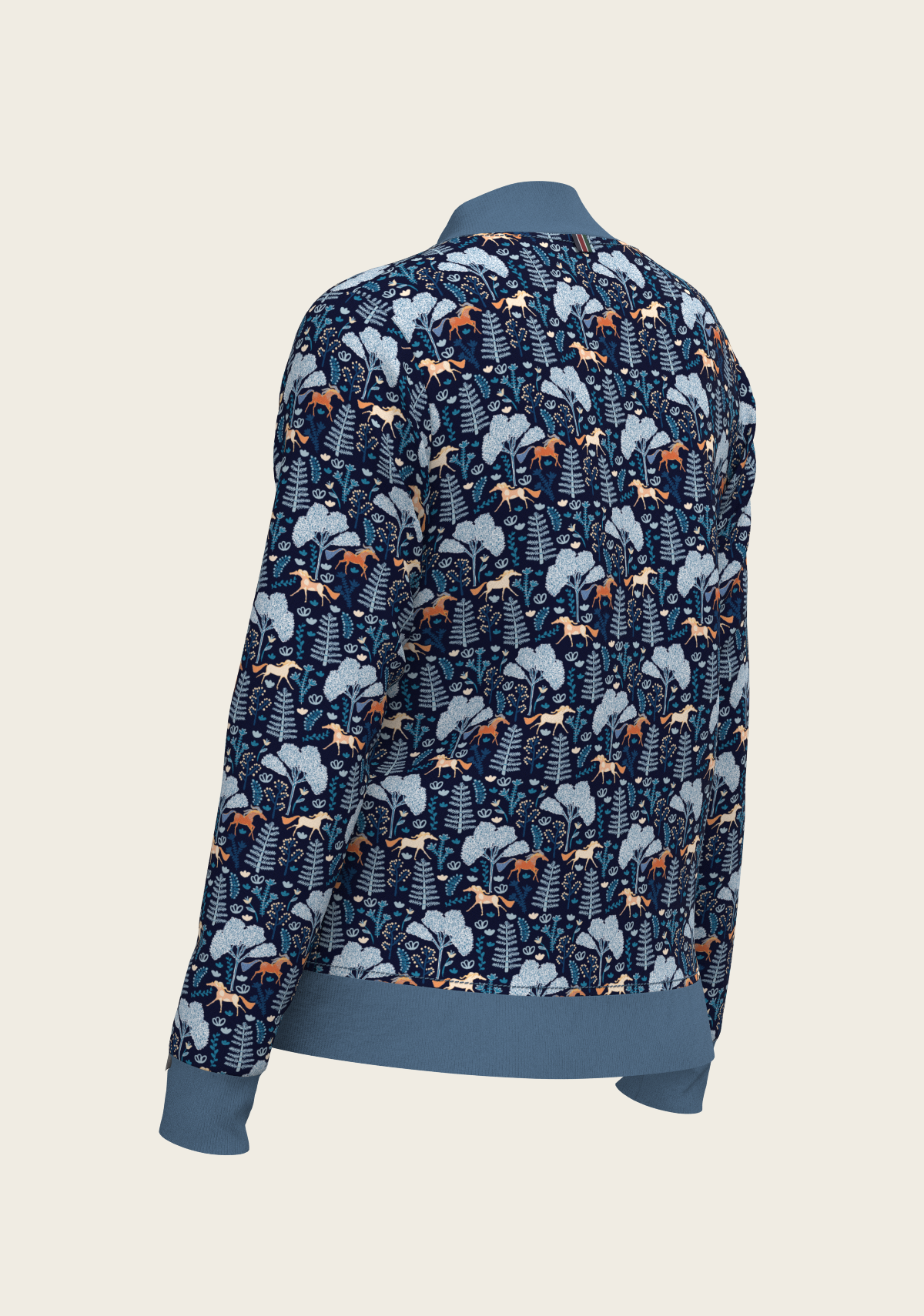 Mid Blue Forest Reversible Jacket