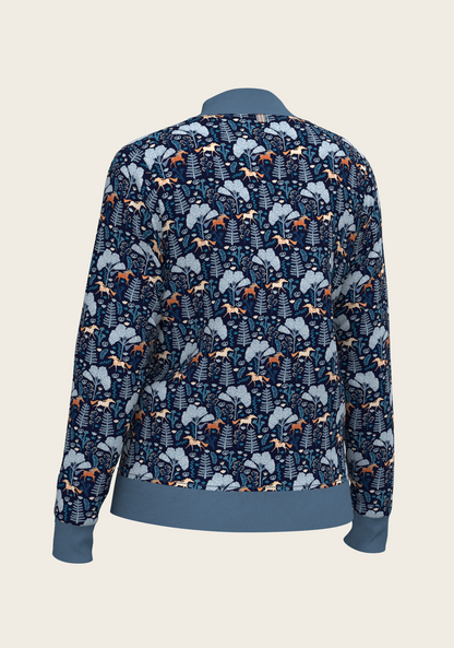 Mid Blue Forest Reversible Jacket