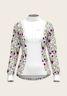 Berry Short Pleated Long Sleeve Show Shirt