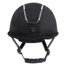 Tipperary Windsor with MIPS Wide Brim - Black UltraSuede Shell w/ Chrome Trim and Black UltraSuede Top