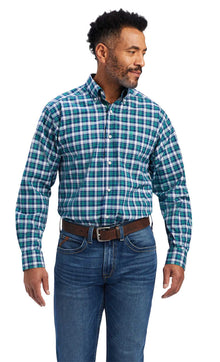 Ariat Men's Pro Series Brantleigh Stretch Classic Fit Shirt, Jelly Bean