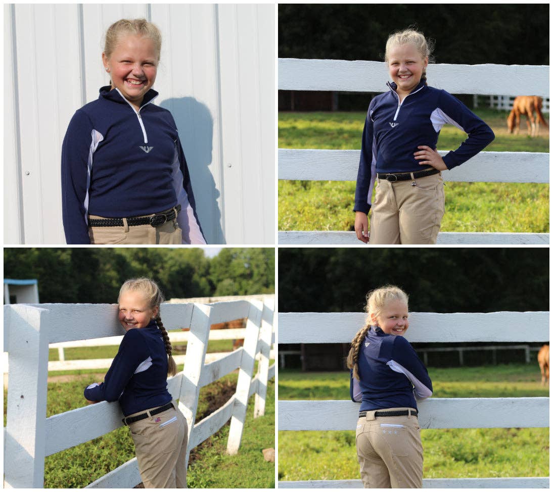 TuffRider Children's Ventilated Technical Long Sleeve Shirt