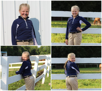 TuffRider Children's Ventilated Technical Long Sleeve Shirt