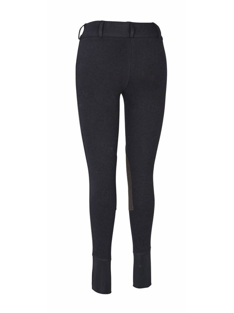 TuffRider Ladies Cotton Wide Waistband Knee Patch Breeches