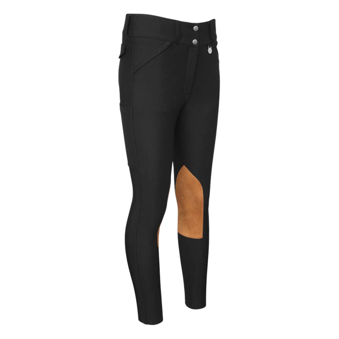 Dapplebay - Dapplebay Sport Knee Patch Breeches - Black