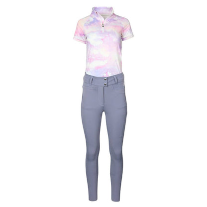 JPC Equestrian - Dapplebay Lavender Haze 1/4 Zip Light Riding Top-Short Sleeve
