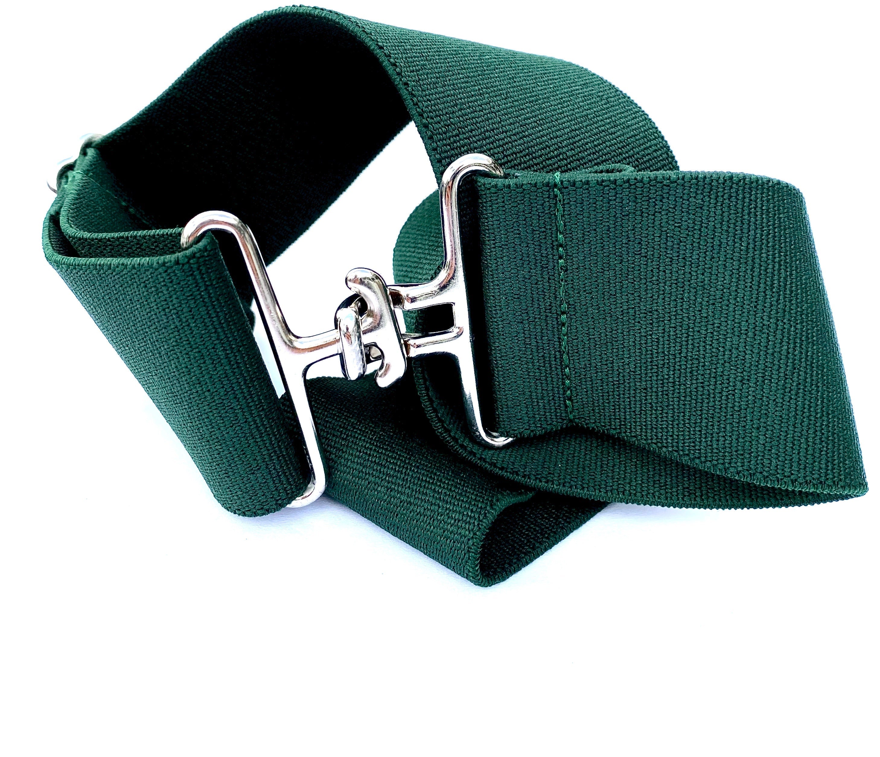 Forest + Silver Elastic Belt