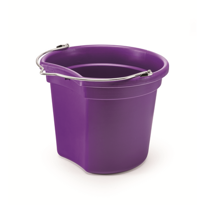 KD-120E 18 Qt Flat Back Horse Bucket | Best Everyday Feed & Water Bucket