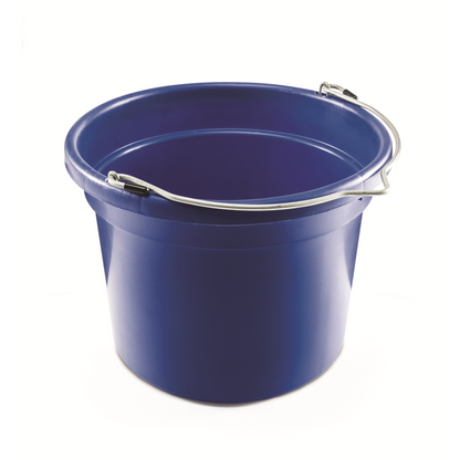 KD-159 8 Qt Round Bucket | Lightweight Small Feed & Water Bucket