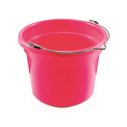 KD-159 8 Qt Round Bucket | Lightweight Small Feed & Water Bucket