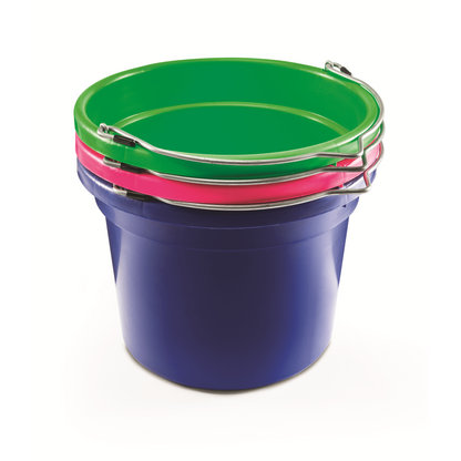 KD-159 8 Qt Round Bucket | Lightweight Small Feed & Water Bucket