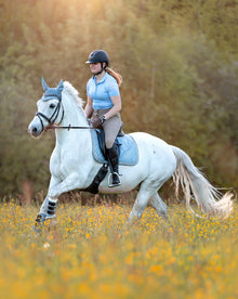 Moonstone Blue Saddle Pad Set