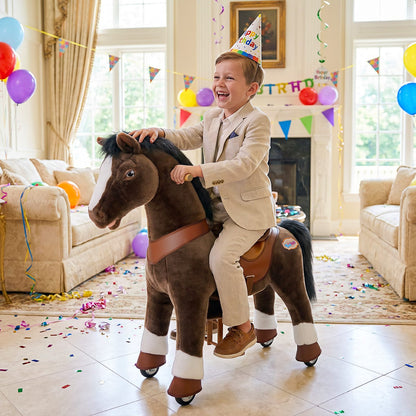 Model Y® Horse Ride-On Toy Age 3–4 – Chocolate Brown